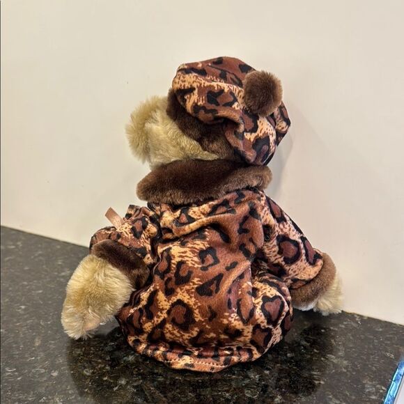 T.C. DAWSON BROWN 13“ JOINTED BROWN BEAR PLUSH FANCY GIRL - Picture 4 of 6
